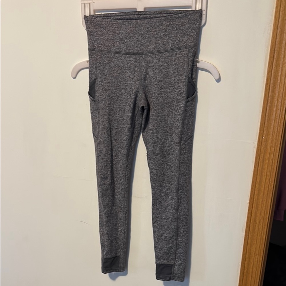 Ivivva Gray Leggings Soft Cotton Blend
